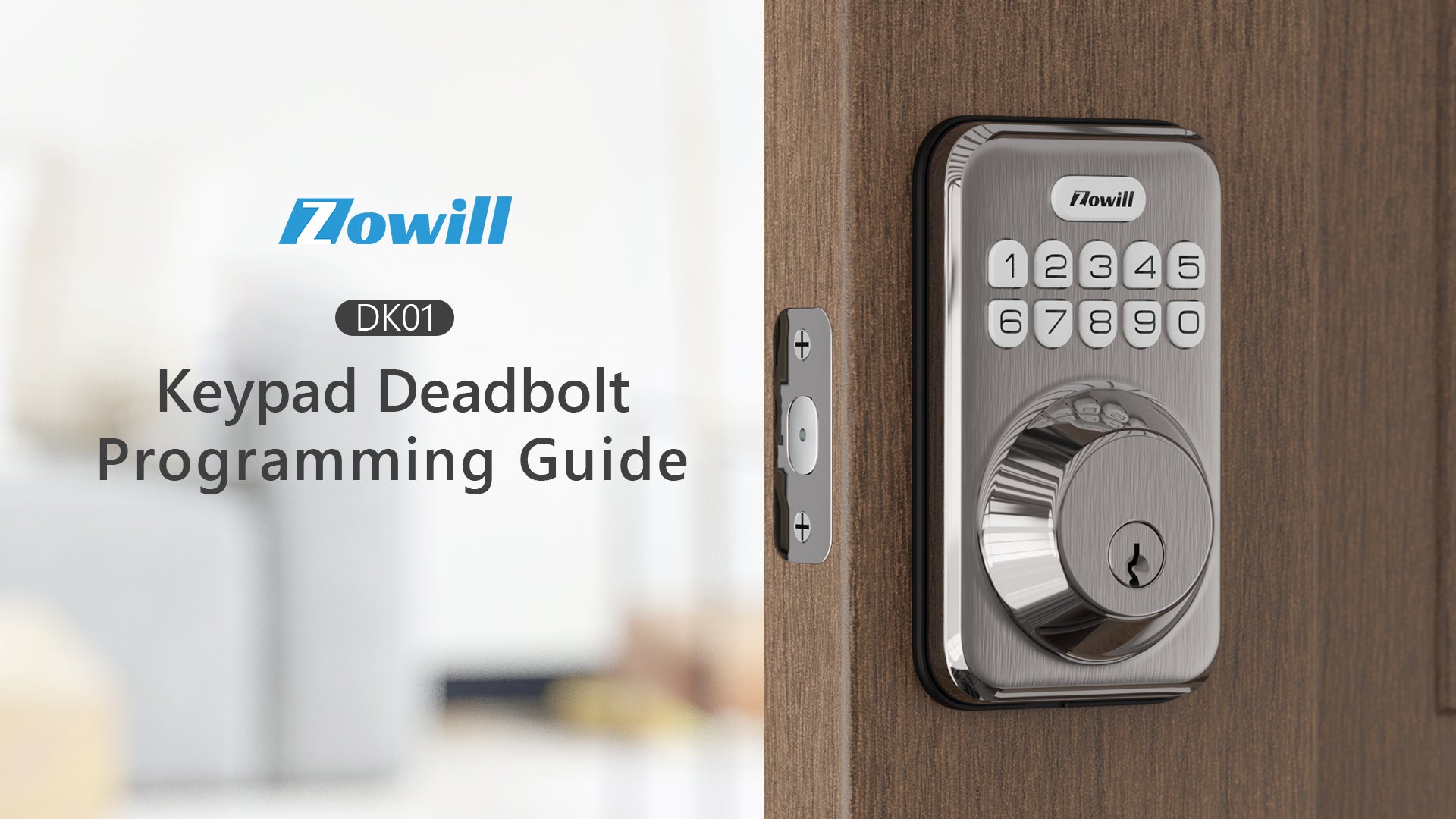 Load video: DK01 Keypad Deadbolt Programming Guide