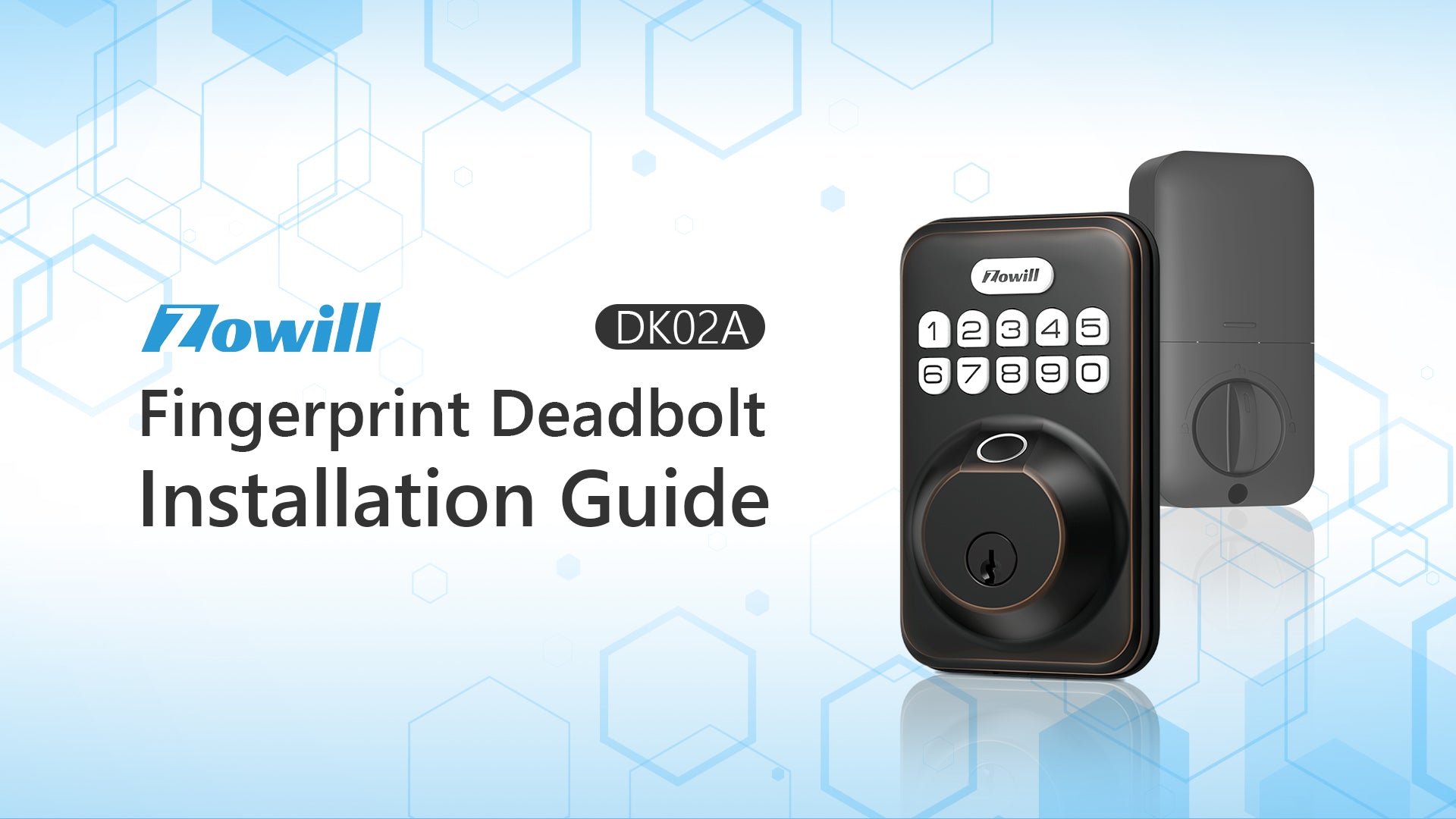 Load video: DK02A Fingerprint Deadbolt Installation Guide