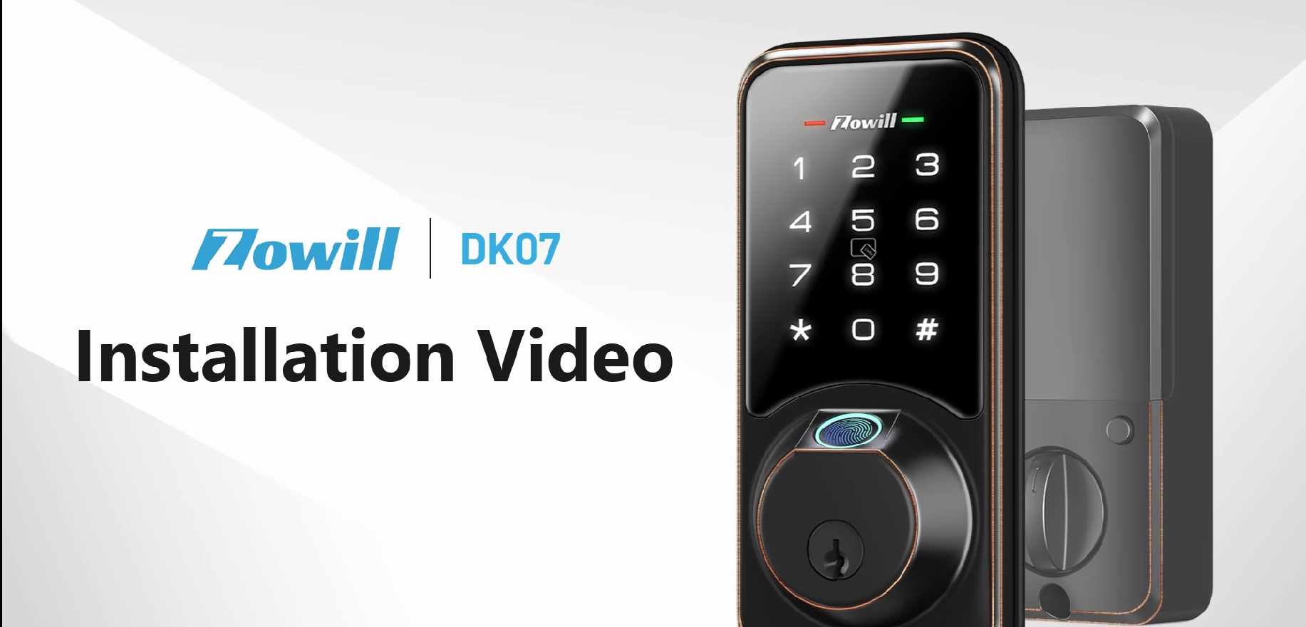 Load video: DK07 Smart Fingerprint Door Lock Installation Guide