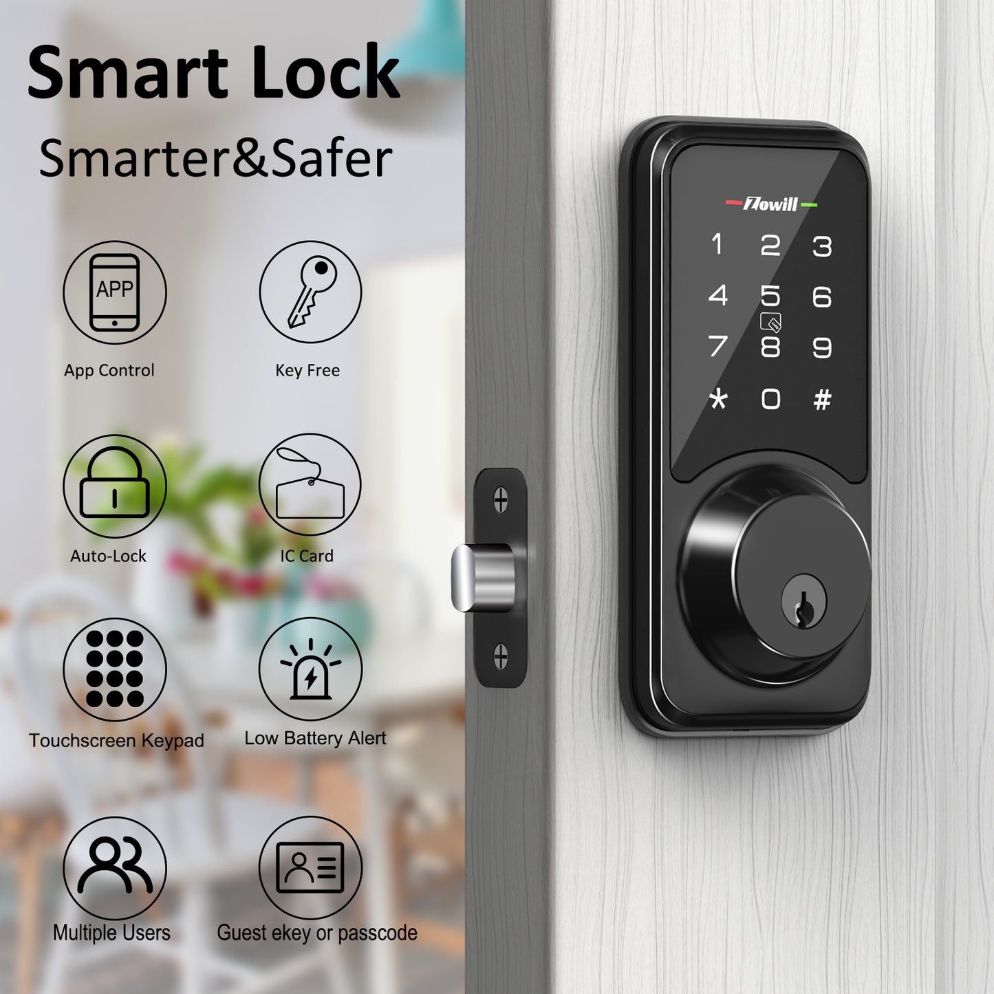 Keyless Entry Door Lock with Bluetooth App DK06