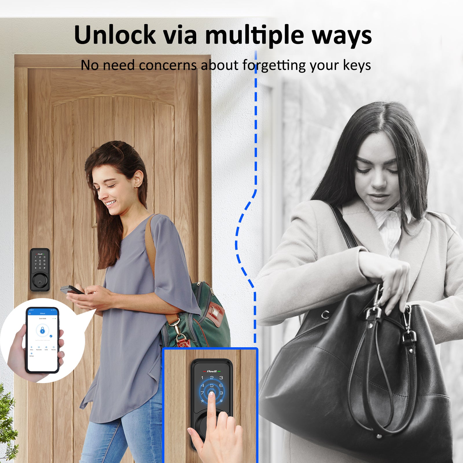 Keyless Entry Door Lock with Bluetooth App DK06